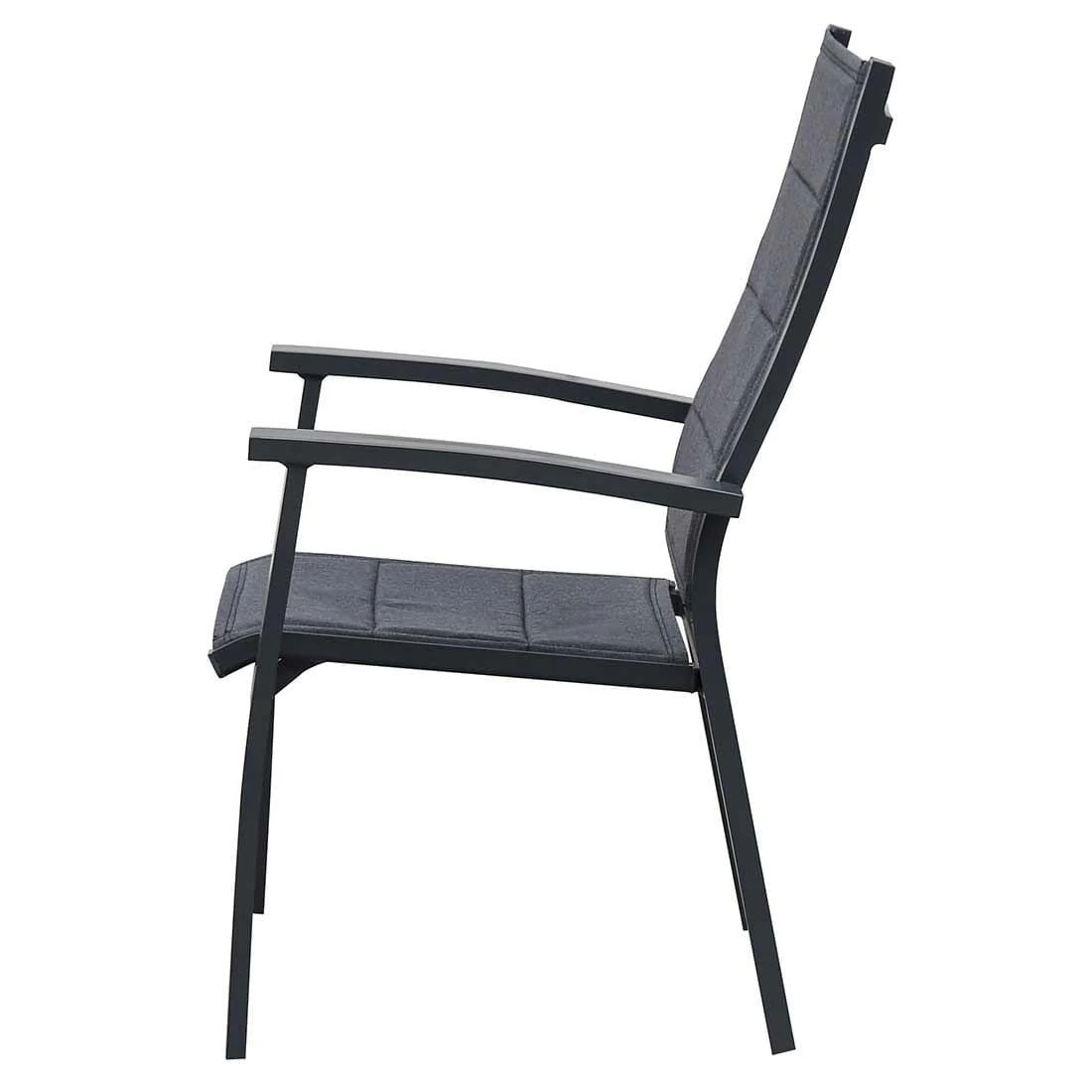 OUTLIV. London Stapelsessel Aluminium/Sunbrella Anthrazit/Sooty