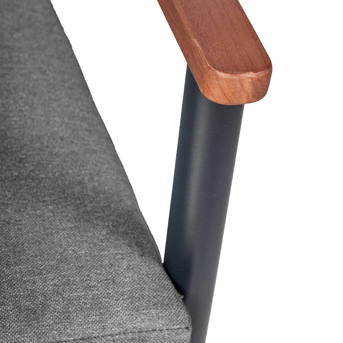 OUTLIV. Lorenzo Stapelstuhl Aluminium/Eukalyptus Anthrazit/Natur