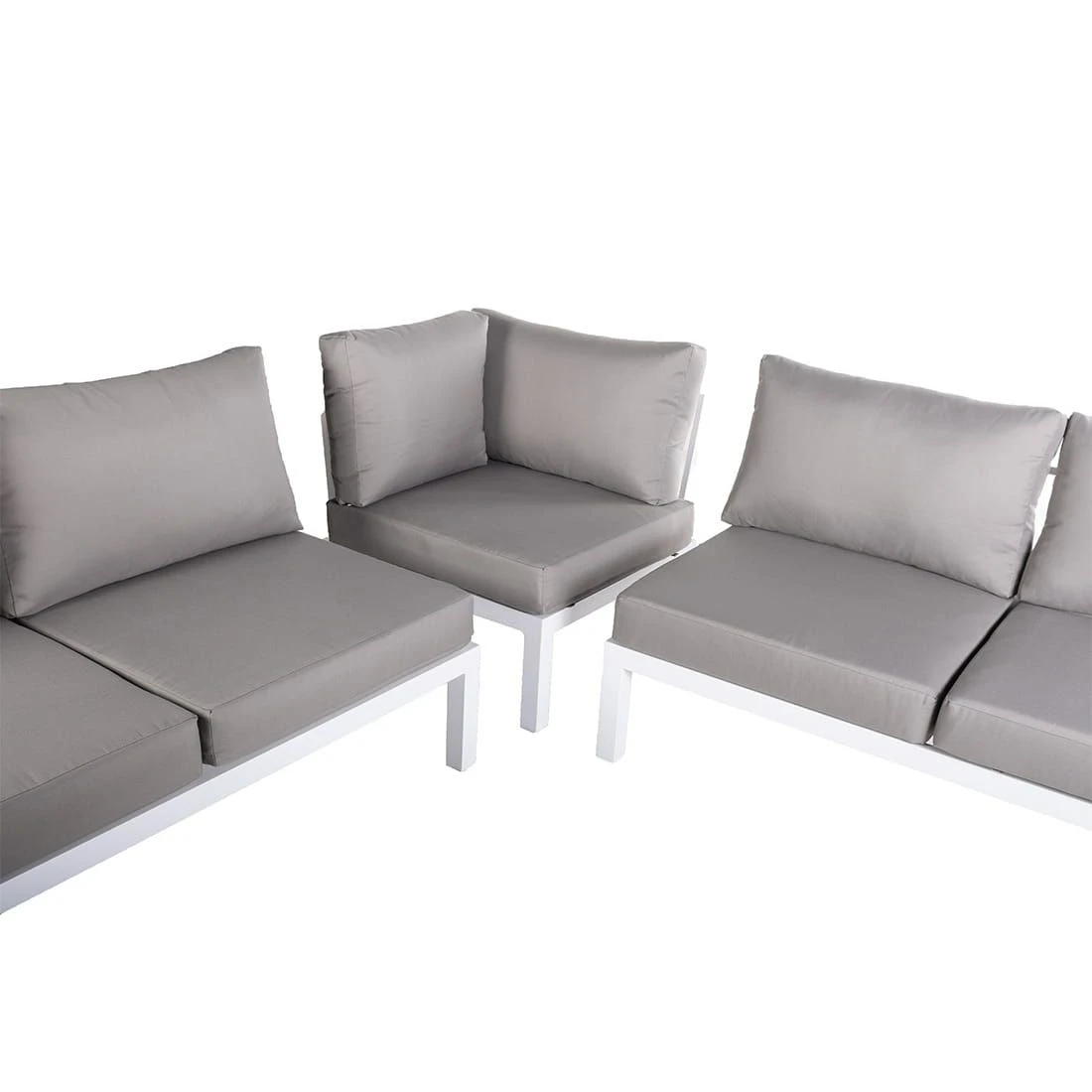 Outliv. Ecklounge Aluminium/Akazie inkl. Polster Teaklook