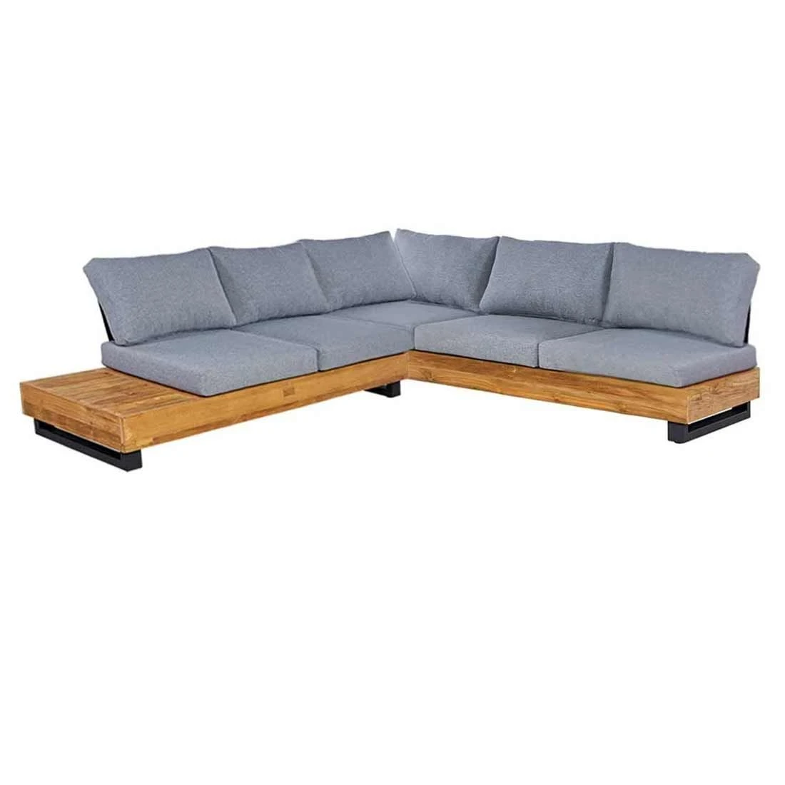 OUTLIV. Madrid Ecklounge Teak Recycelt/Olefin Teak Recycelt/Grau