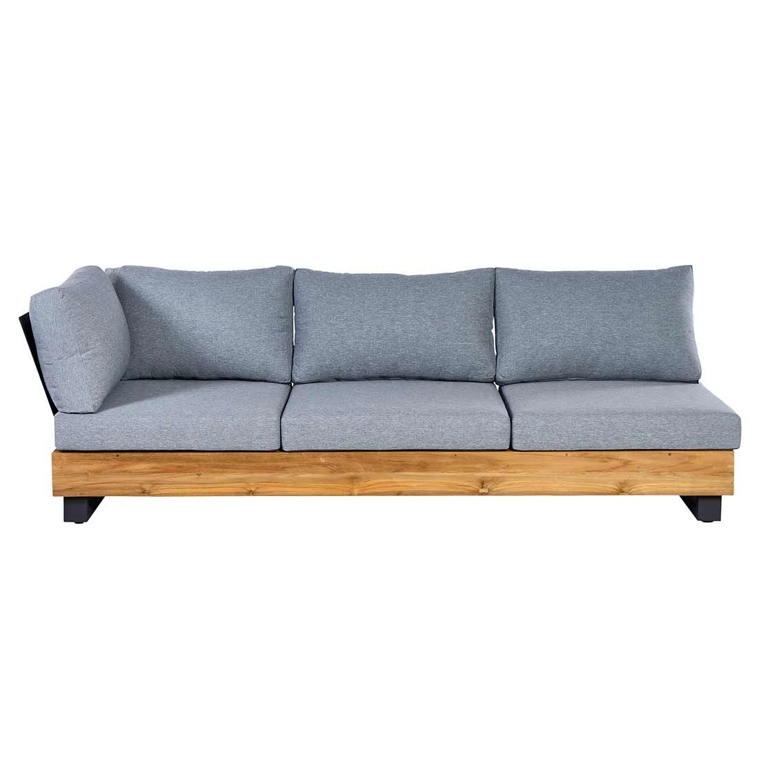 OUTLIV. Madrid Ecklounge Teak Recycelt/Olefin Teak Recycelt/Grau