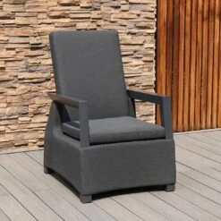 OUTLIV. By Detlef Steves Malaga Loungesessel Aluminium/Sunbrella Anthrazit/Sooty