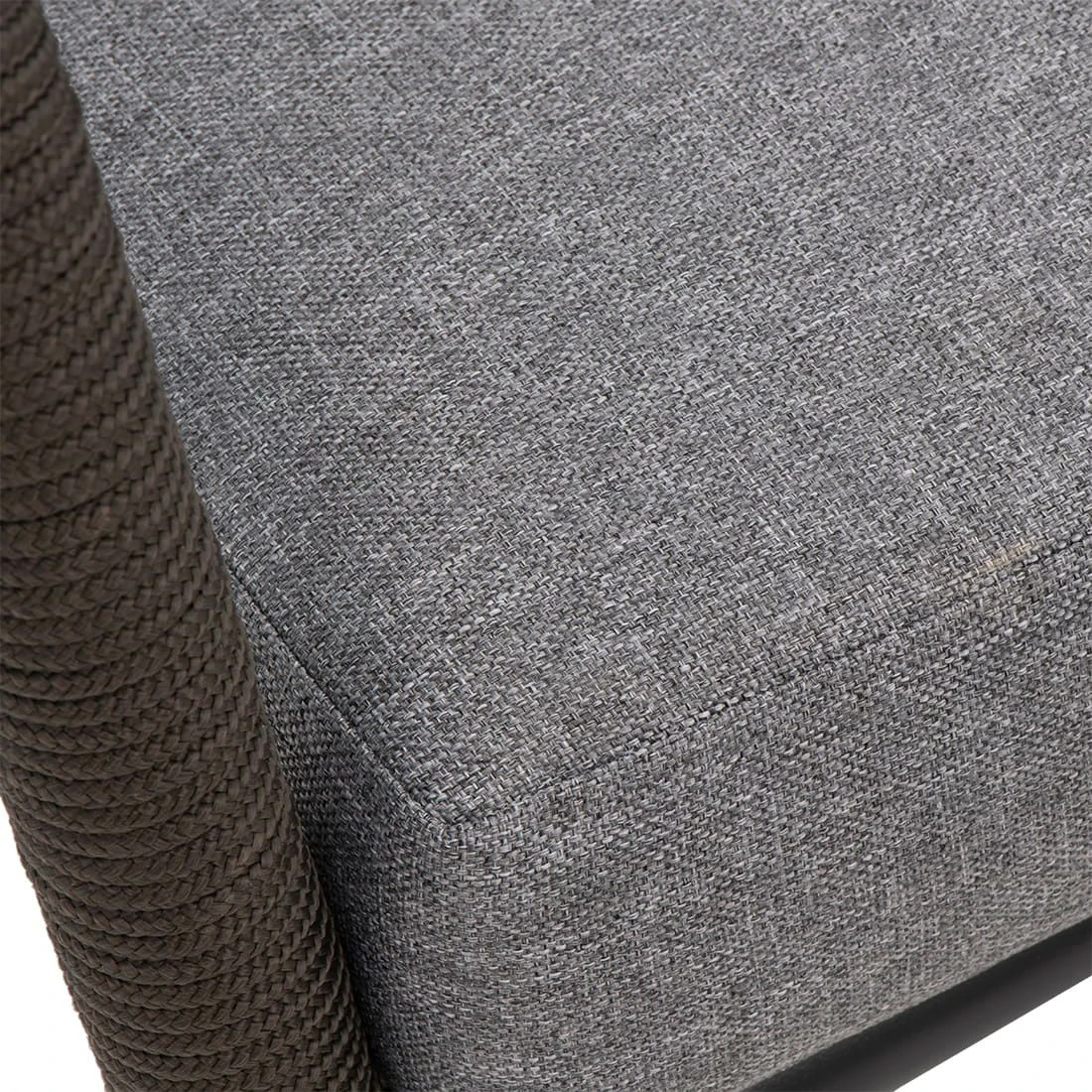 OUTLIV. Mali Gartensessel Aluminium/Rope Anthrazit/Dunkelgrau-Weiß