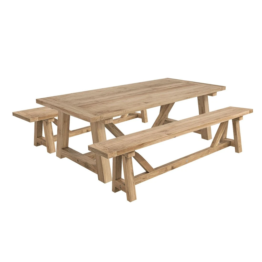 OUTLIV. Marbella Gartenmöbel-Set 3-tlg. Tisch 240x110cm Natur