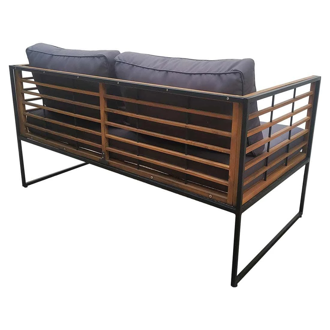 OUTLIV. Maui Loungeset 4-tlg. Stahl/Akazie/Polster Schwarz/Anthrazit