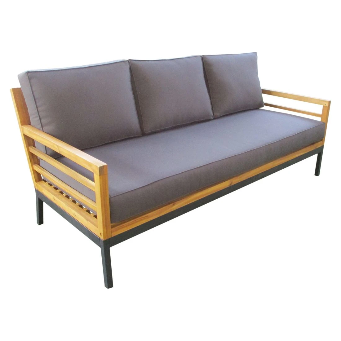 OUTLIV. Merano Loungeset 4-tlg. Akazie/Polyester Anthrazit