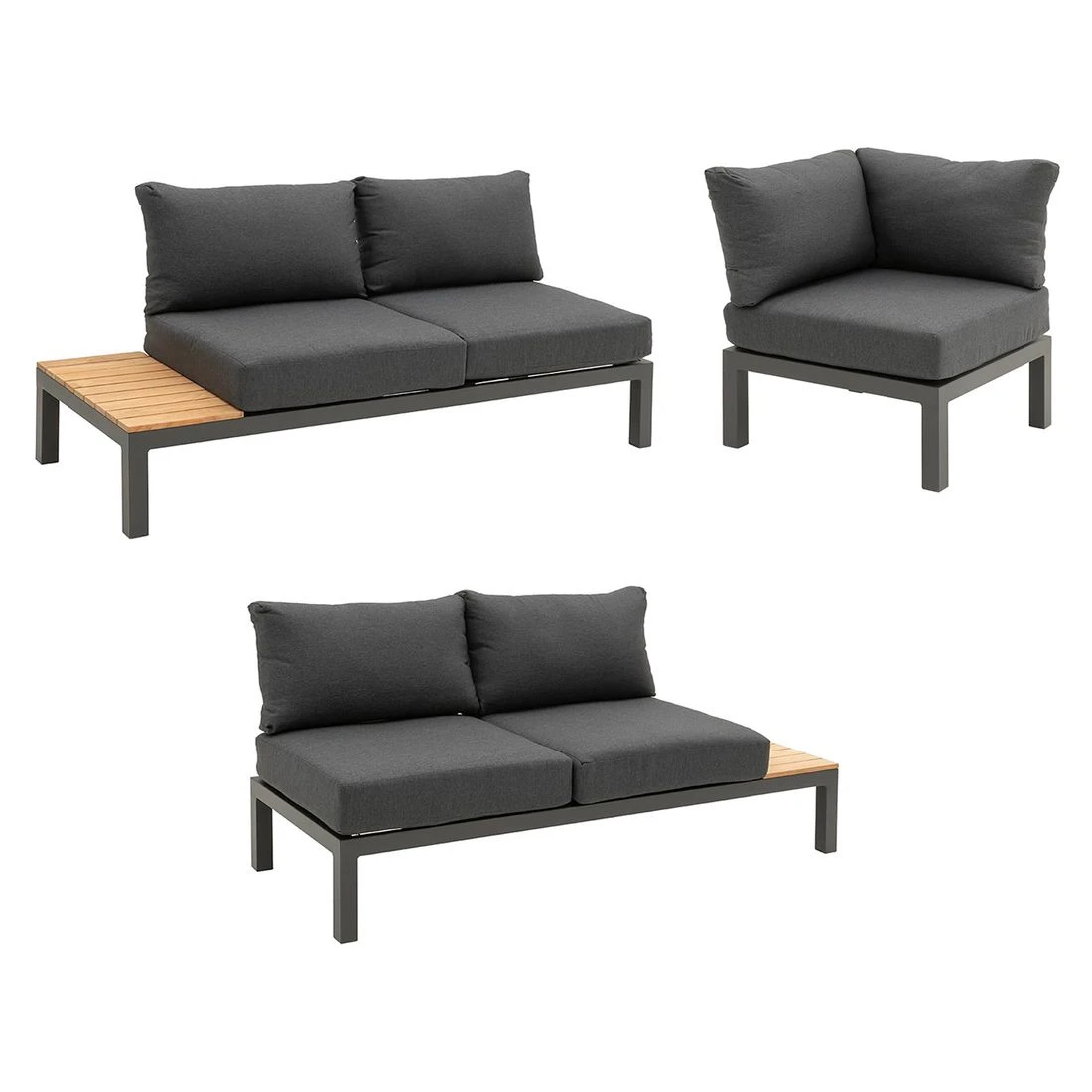 OUTLIV. Merida Ecklounge Aluminium/Polyester Anthrazit