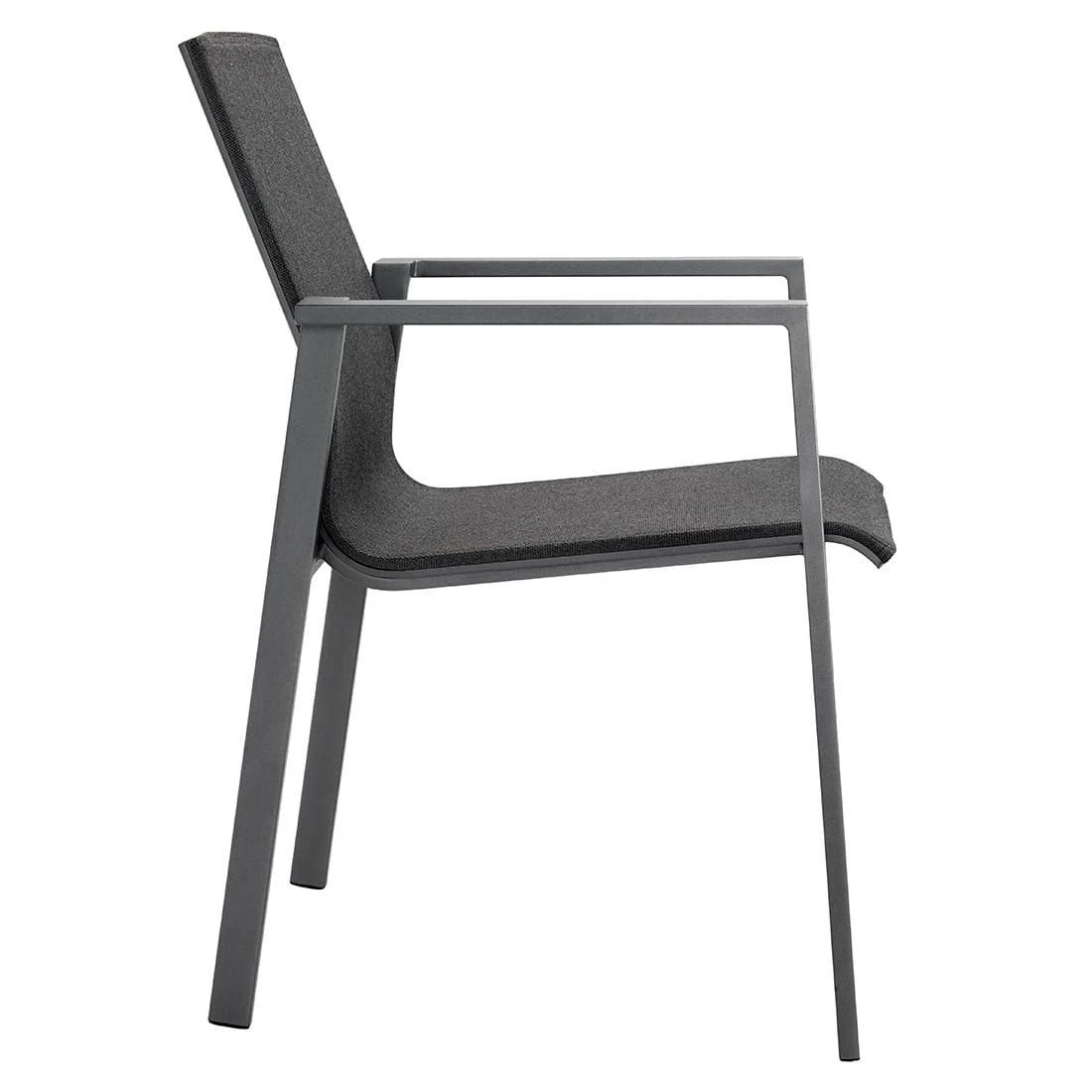 OUTLIV. Mia Stapelsessel Aluminium/Textilene Anthrazit/Coal