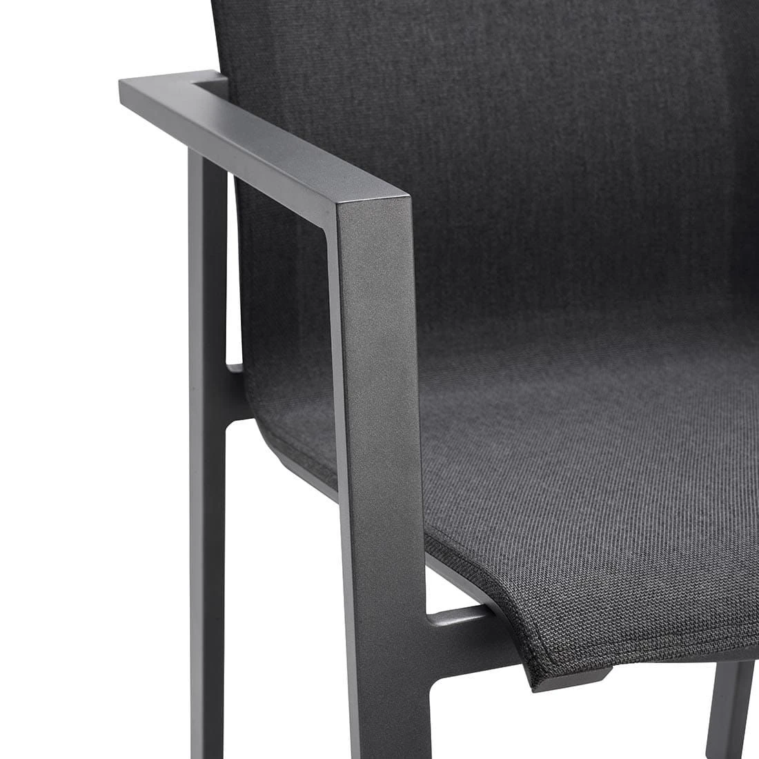 OUTLIV. Mia Stapelsessel Aluminium/Textilene Anthrazit/Coal