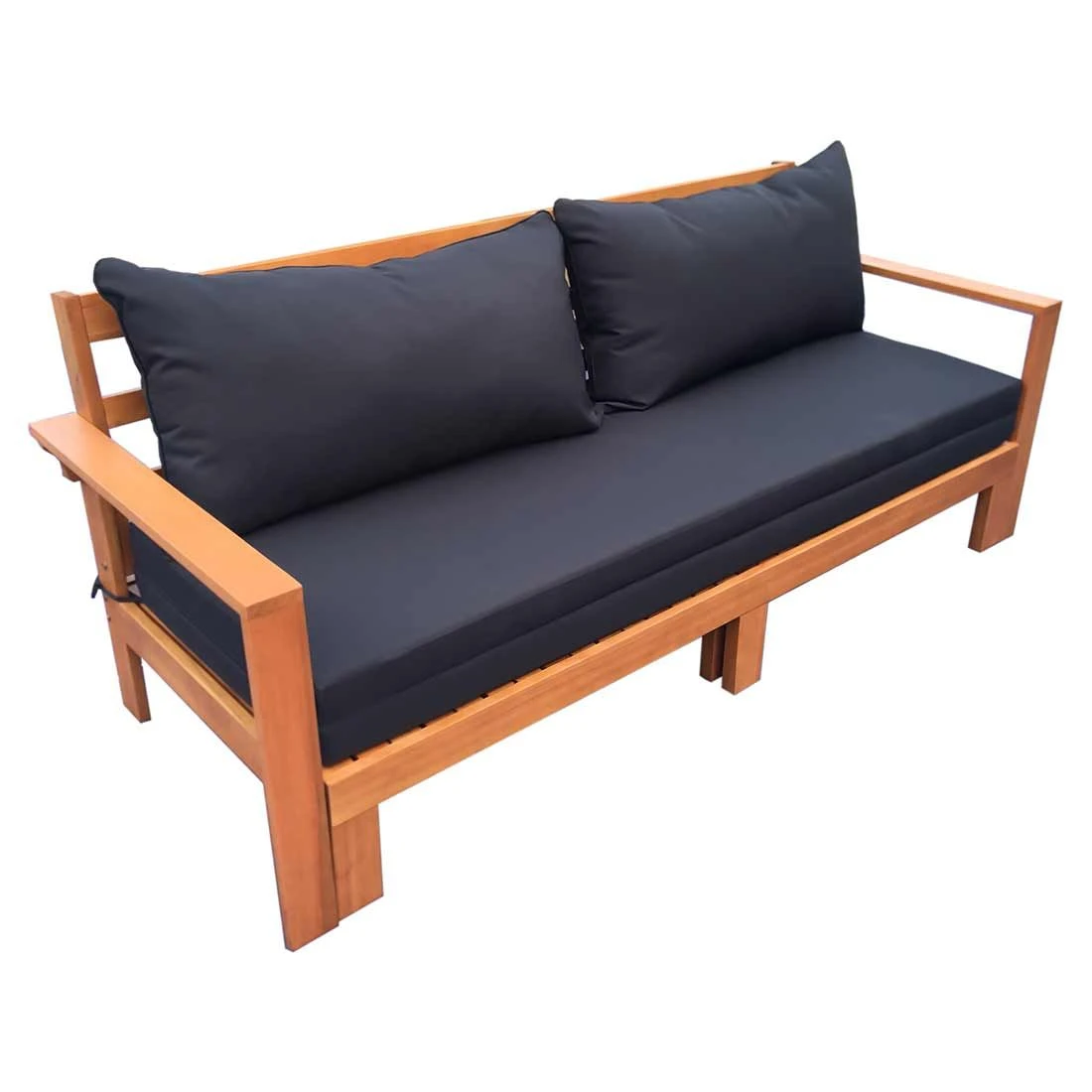 OUTLIV. Nadra Daybed Eukalyptus/Polyester Teak Look/Grau