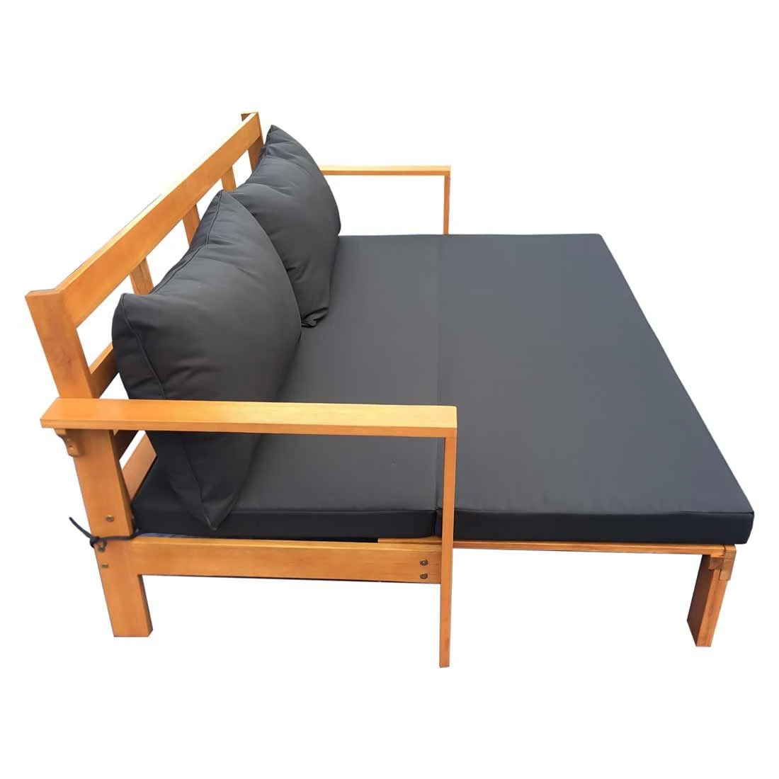 OUTLIV. Nadra Daybed Eukalyptus/Polyester Teak Look/Grau
