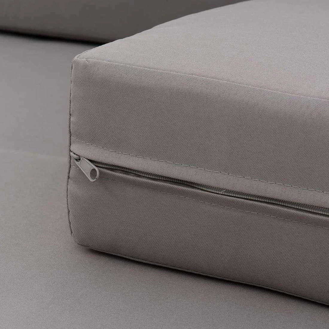 OUTLIV. Odense Loungeset 4-tlg. Akazie/Polyester Teak Look/Hellgrau