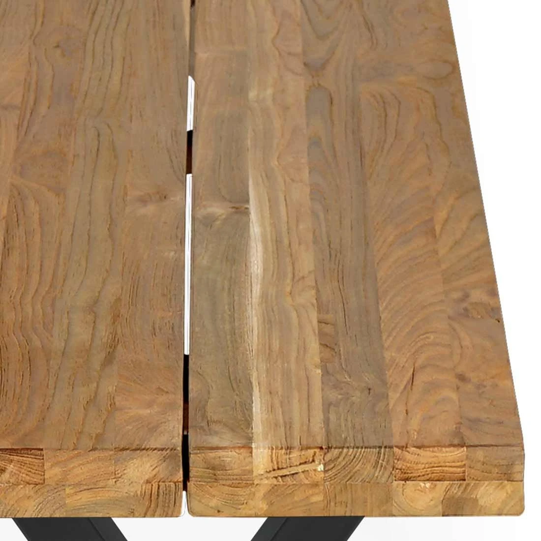 OUTLIV. Hudson Gartenbank Edelstahl/Teak Recycelt Charcoal/Teak Recycelt