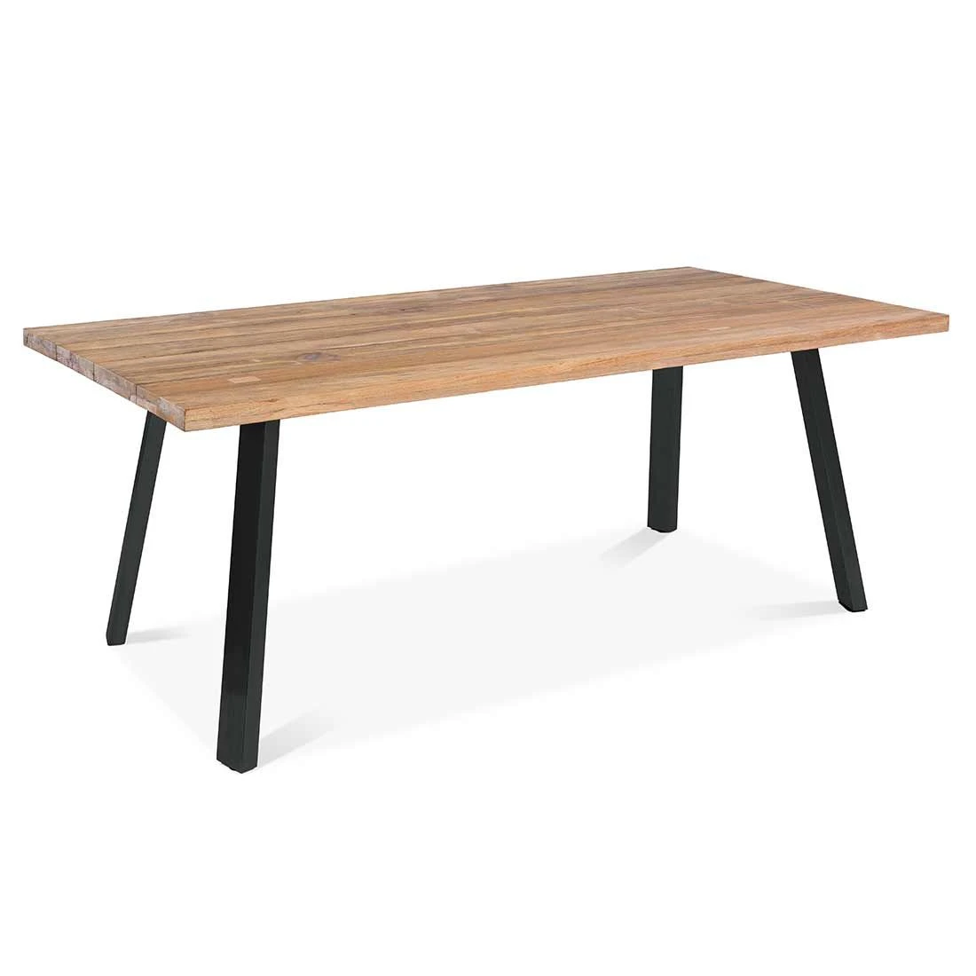 OUTLIV. Ohio Gartenmöbelset 3-tlg. Tisch 200x100cm Edelstahl/Teak recycelt Charcoal/Teak Recycelt