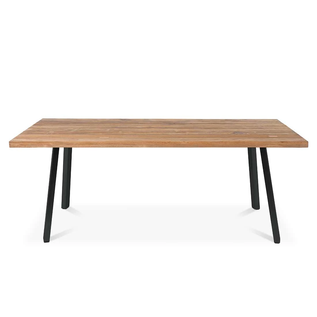 OUTLIV. Ohio Gartenmöbelset 3-tlg. Tisch 200x100cm Edelstahl/Teak recycelt Charcoal/Teak Recycelt