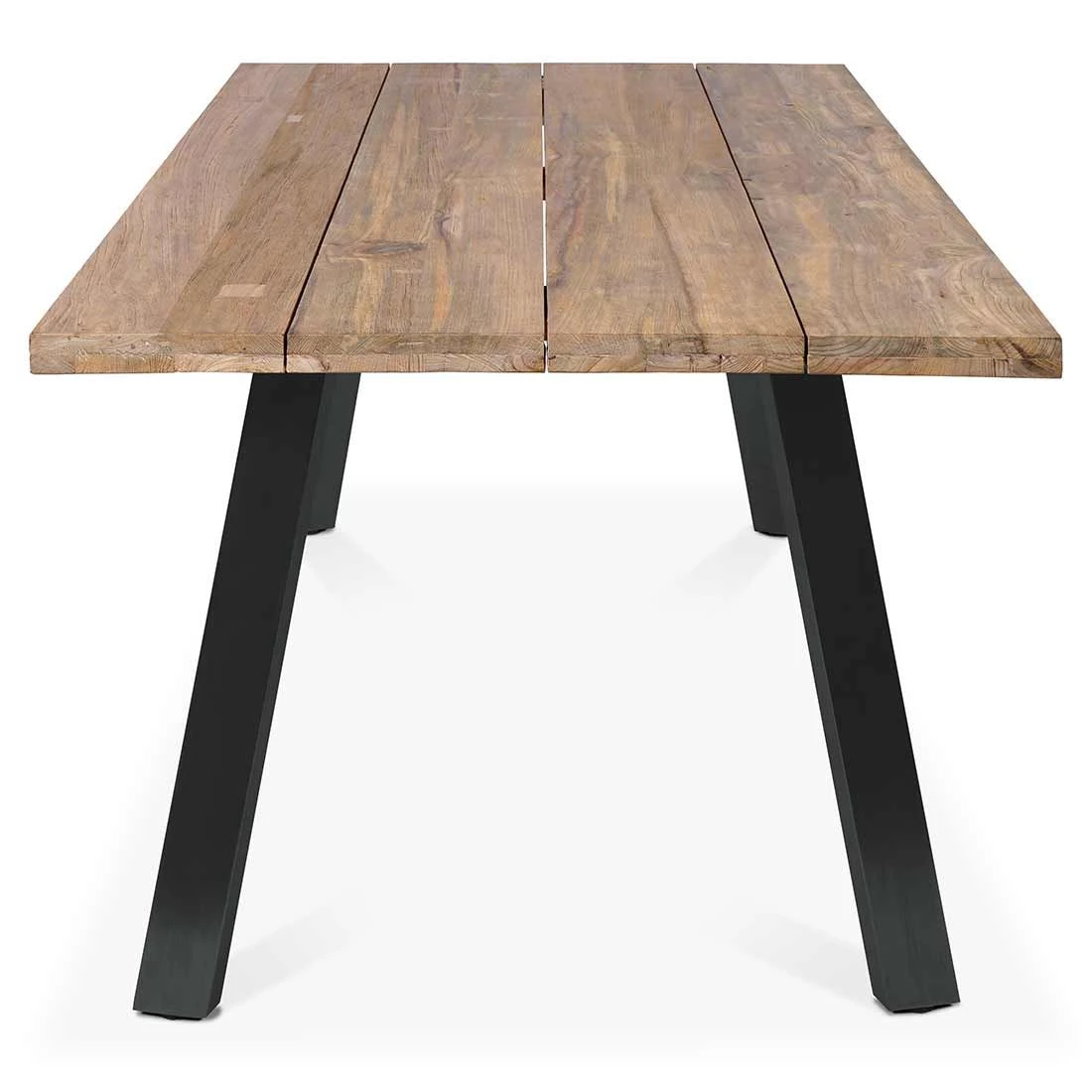 OUTLIV. Ohio Gartenmöbelset 3-tlg. Tisch 200x100cm Edelstahl/Teak recycelt Charcoal/Teak Recycelt