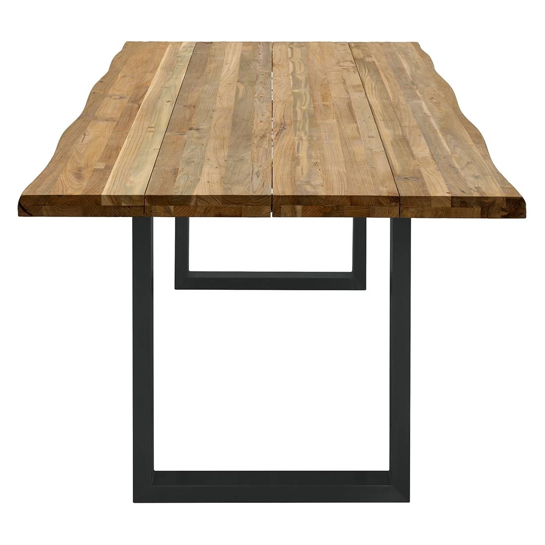 OUTLIV. Orlando Gartentisch 240x100cm Edelstahl/Teak Recycelt Charcoal/Teak Recycelt