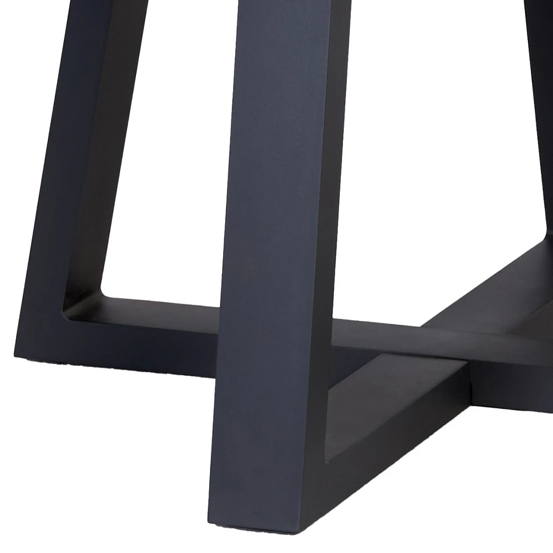 OUTLIV. Atlanta Gartentisch Ø150cm Aluminium/Teak Anthrazit/Natur