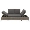 OUTLIV. Roma Gartensofa Geflecht/Polyester Grau/Anthrazit