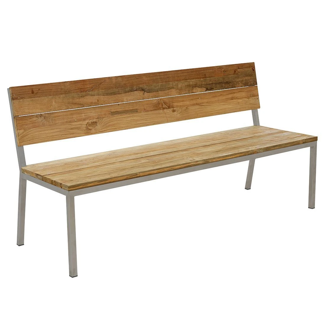 OUTLIV. Samoa Gartenbank Edelstahl/Teak Teak Recycelt