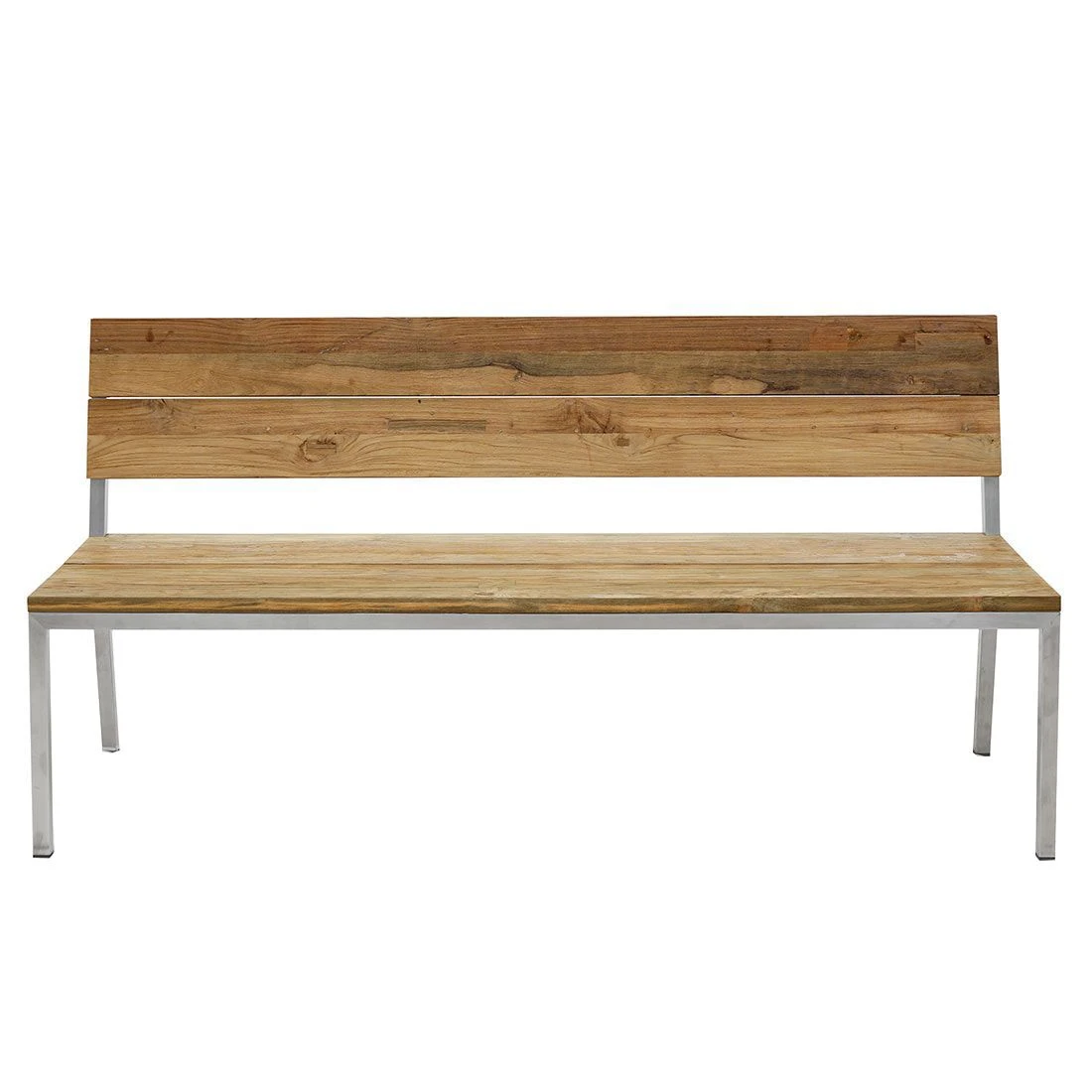 OUTLIV. Samoa Gartenbank Edelstahl/Teak Teak Recycelt