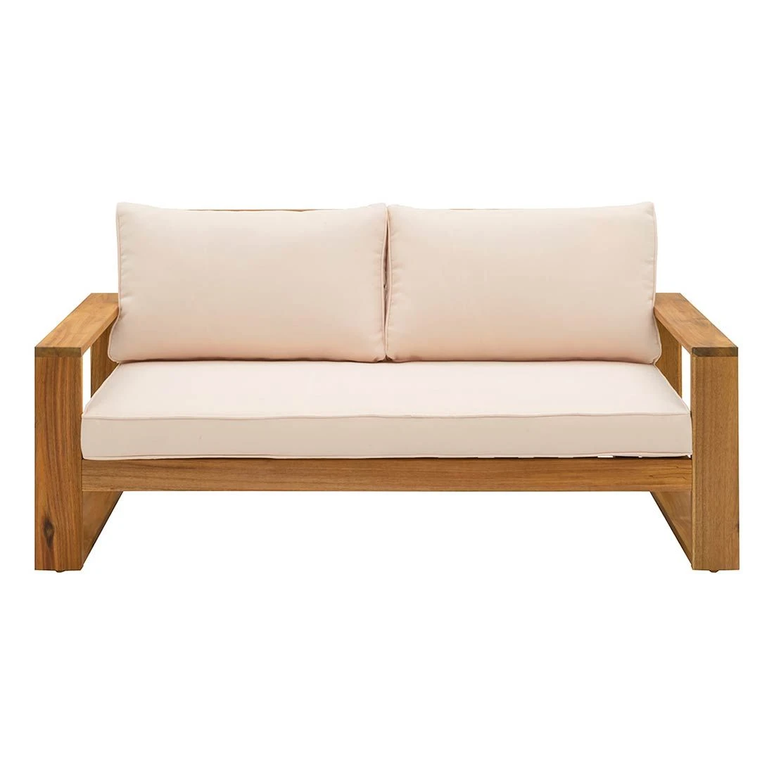 OUTLIV. Santa Cruz Gartensofa Akazie/Polyester Natur/Ecru
