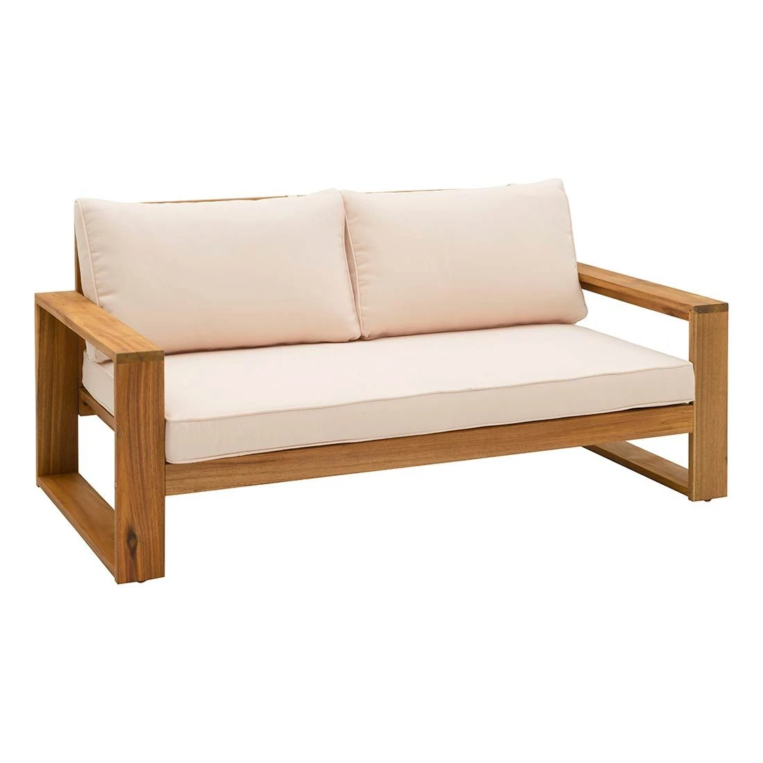 OUTLIV. Santa Cruz Loungeset 3-tlg. Akazie/Polyester Natur/Ecru