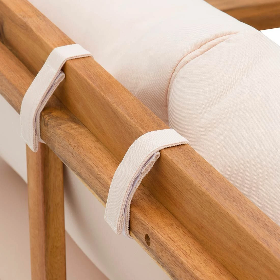 OUTLIV. Santa Cruz Loungeset 4-tlg. Akazie/Polyester Natur/Ecru