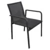 OUTLIV. Santa Monica Stapelsessel Aluminium/Textilene Anthrazit