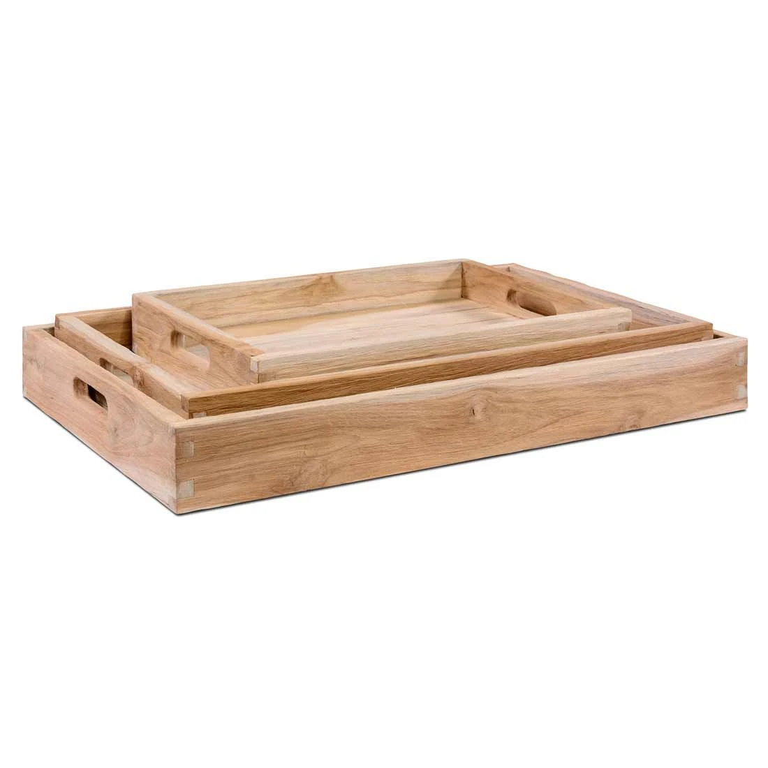 OUTLIV. Tray Tablett 3-tlg. Teak Recycelt