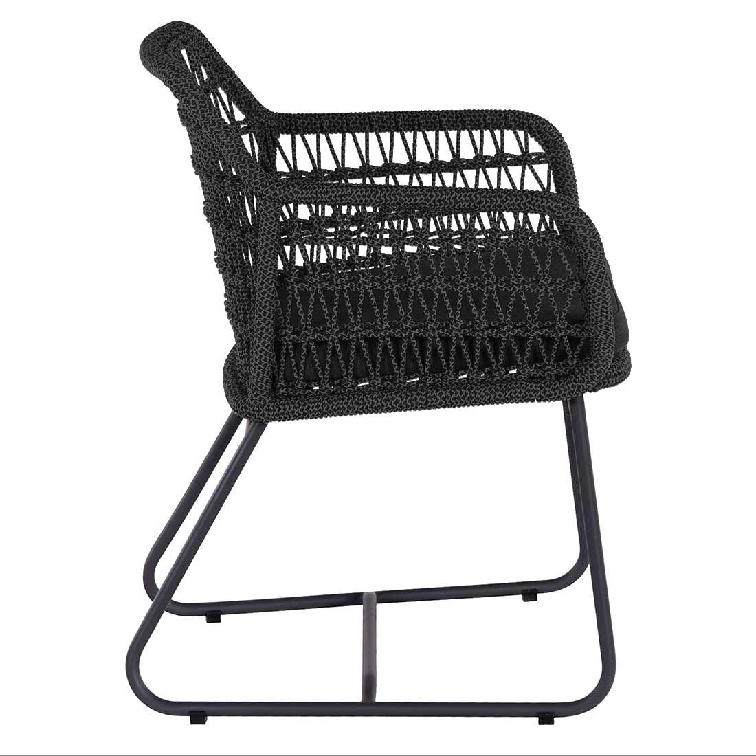 OUTLIV. Verona Gartenmöbel-Set 9-tlg. mit Tisch 200x100cm Charcoal