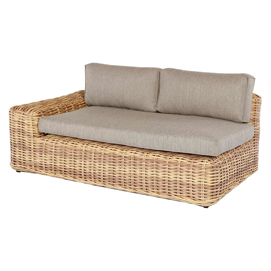 OUTLIV. Yate Ecklounge 4tlg. Geflecht/Olefin Mixed Brown